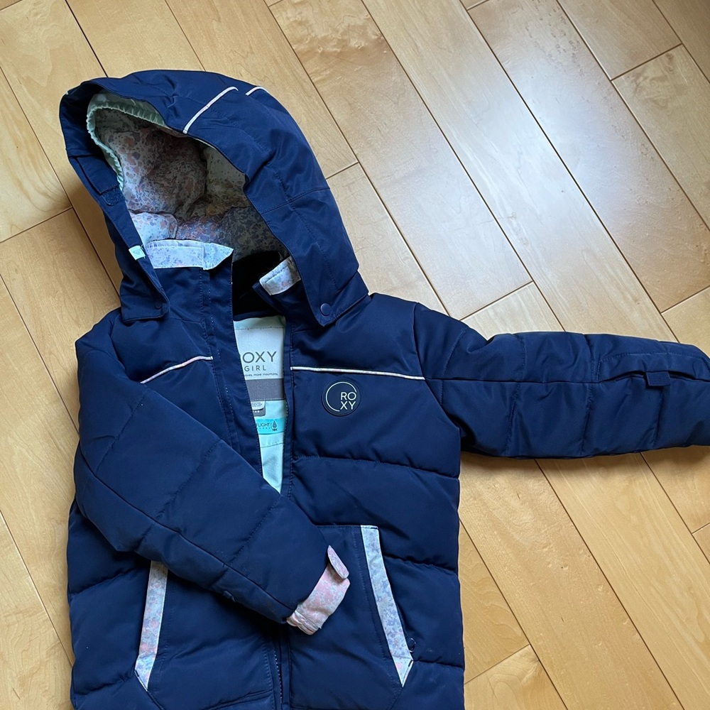 Roxy Dark Blue Hooded Jacket